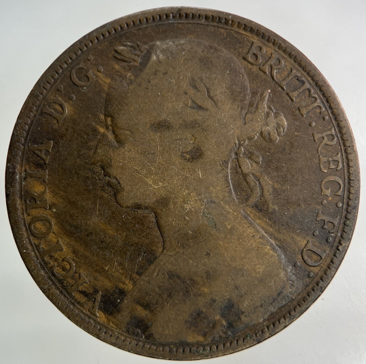 1889 Victoria One Penny Coin | Collectable Grade