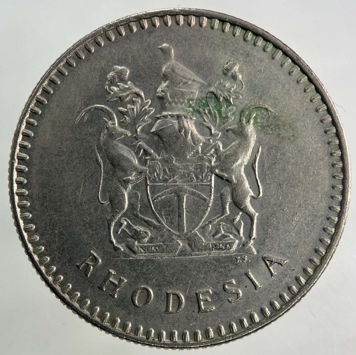 1977 Africa Rhodesia 20 Cents Coin | Fine Collectable Grade