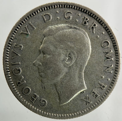 1942 George VI Shilling Silver Coin | Fine Collectable Grade