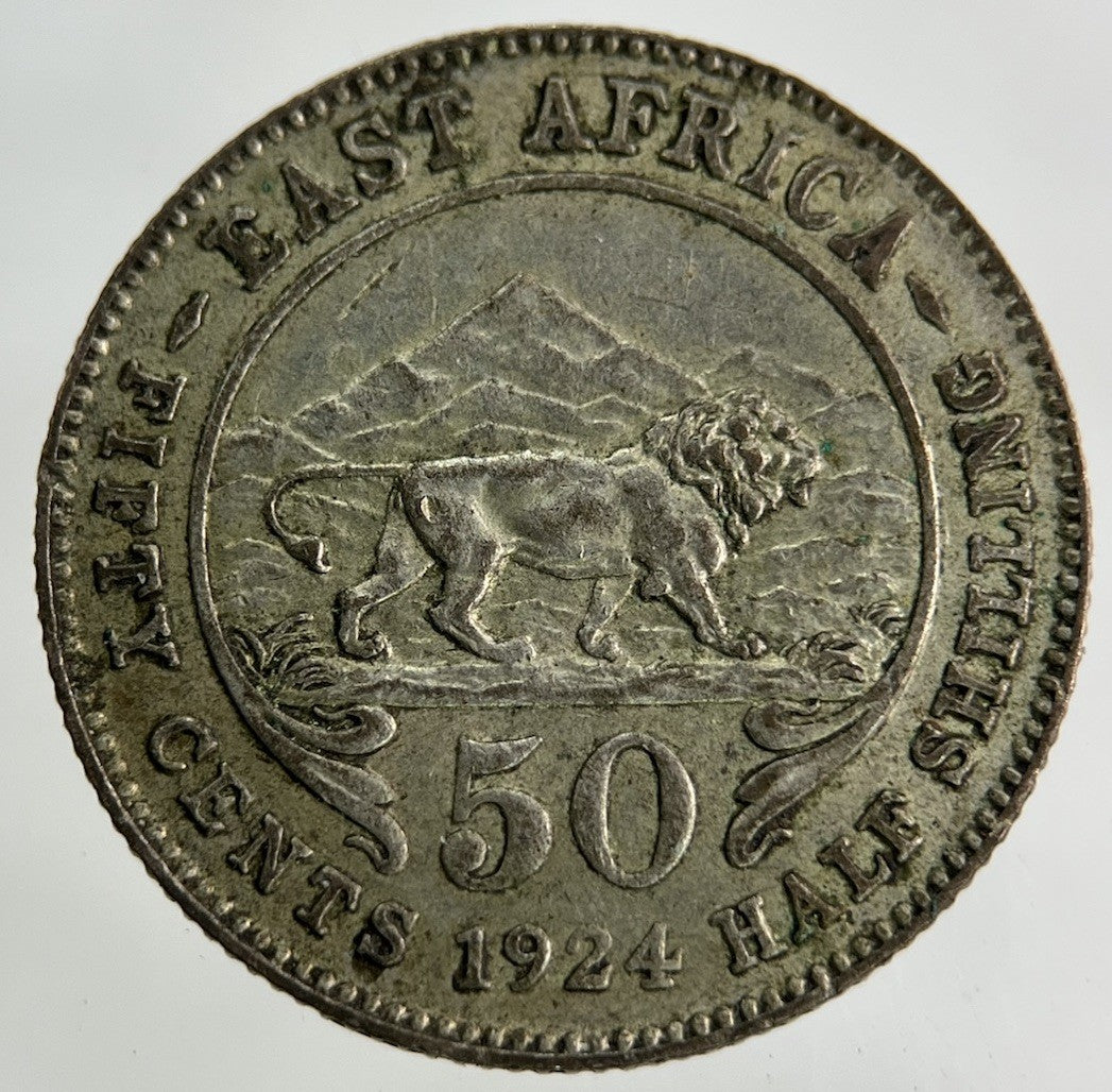 1924 East Africa 50 Cents Silver Coin | Very High Grade