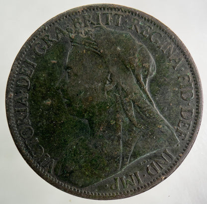 1898 Victoria One Penny Coin | Collectable Grade