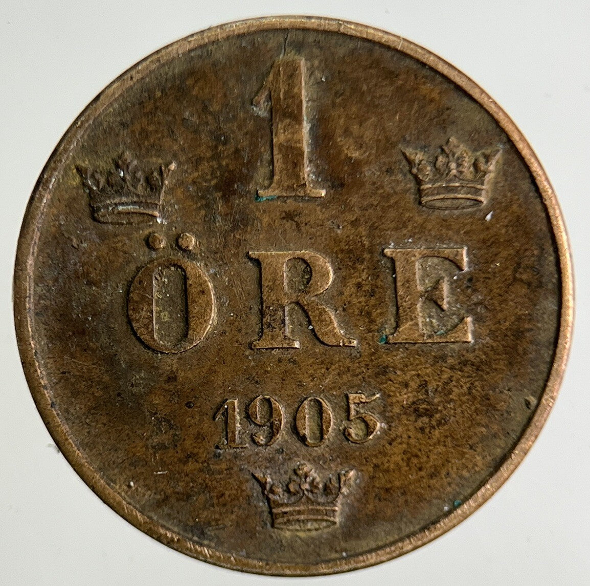 1905 Sweden 1 Ore Coin | Very High Grade