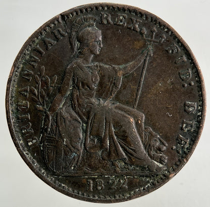1822 George IV Farthing Coin | Fine Collectable Grade