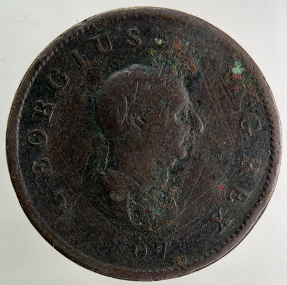1807 George III 3rd Half - Penny Coin | Collectable Grade