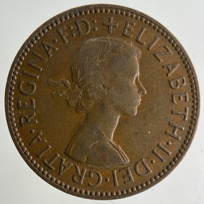 1958 Elizabeth II 2nd Half - Penny Coin | Fine Collectable Grade