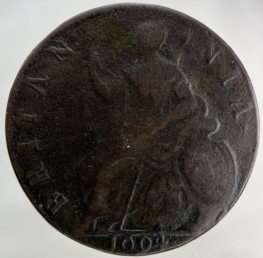 1694 William III 3rd & Mary Half - Penny Coin | Fine Collectable Grade