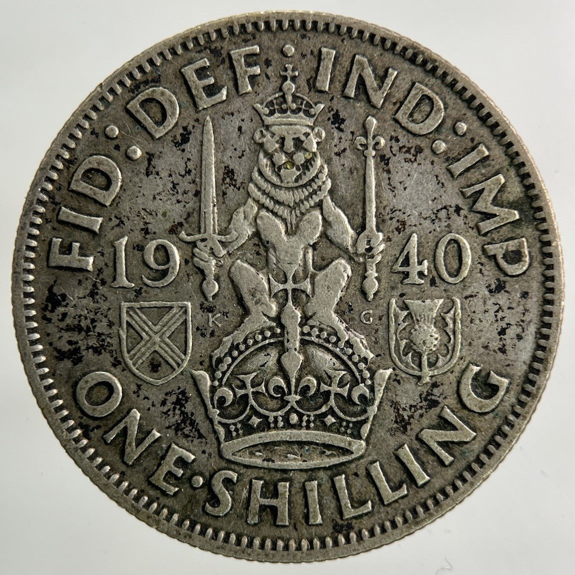 1940 George VI Shilling Silver Coin | Fine Collectable Grade