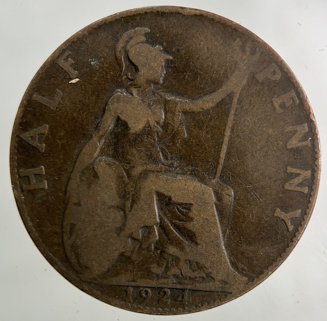 1924 George V Half - Penny Coin | Collectable Grade
