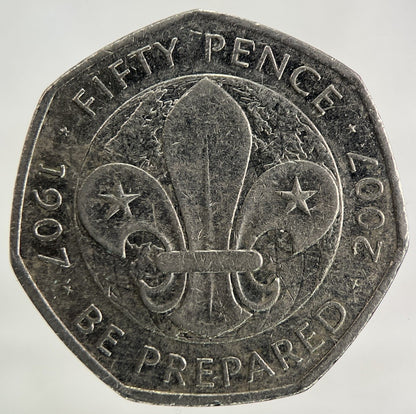 2007 Be Prepared 50p Fifty - Pence Coin | Collectable Grade