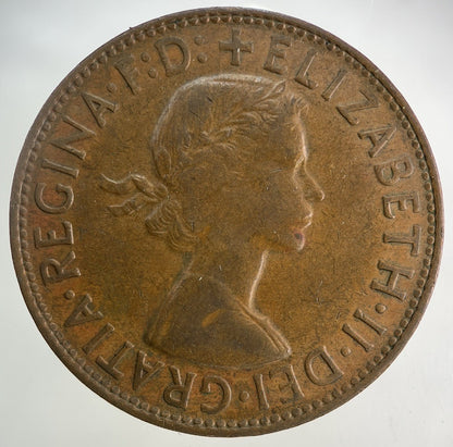 1961 Australia One Penny Coin | Fine Collectable Grade