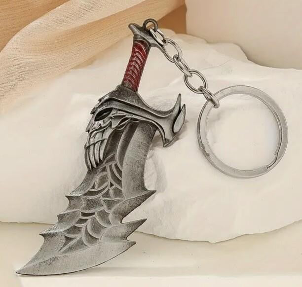 Mini Sword Weapon Skull Knife Shaped Keyring Premium Keychain Gift UK