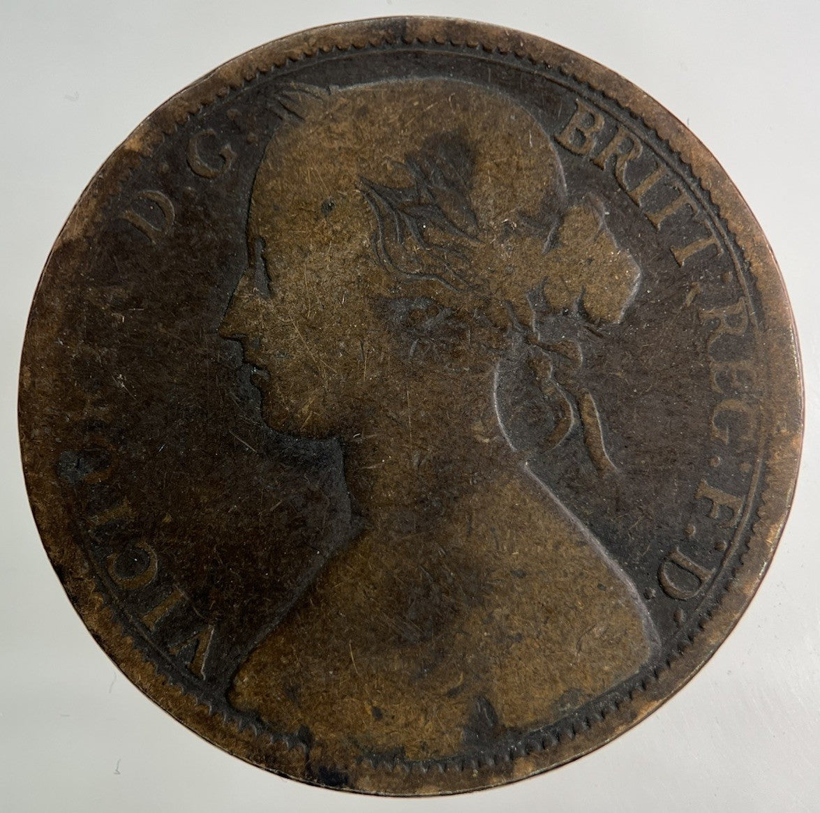 1862 Victoria One Penny Coin | Collectable Grade
