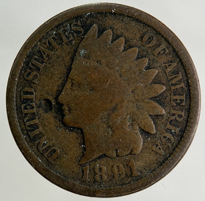 1891 US USA One Cent Coin | Collectable Grade