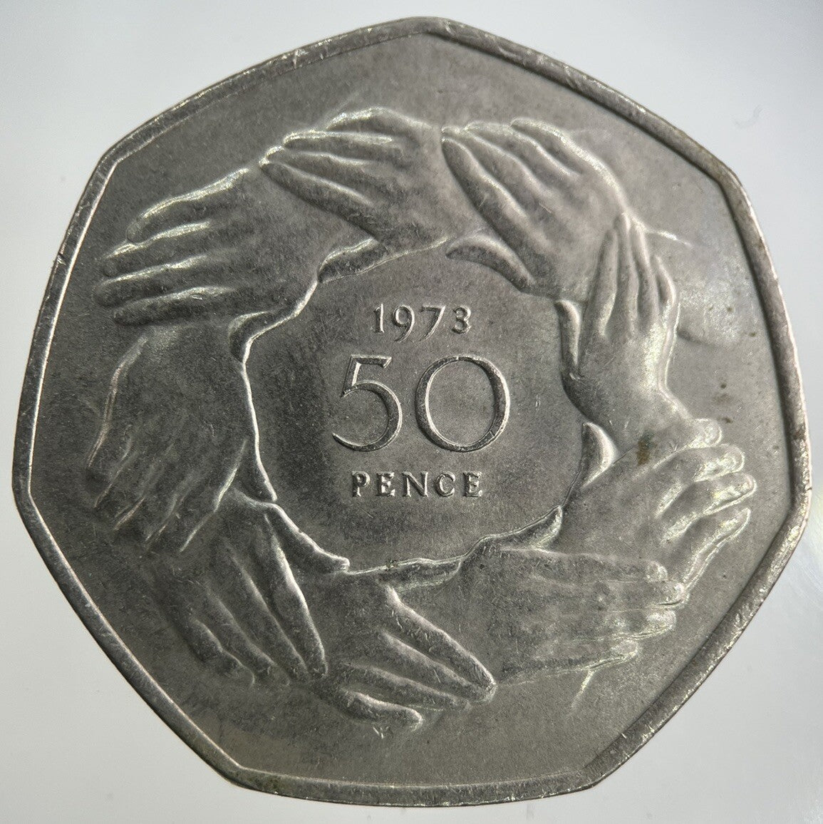 1973 Elizabeth II 2nd 50p Fifty - Pence Coin | Very High Grade