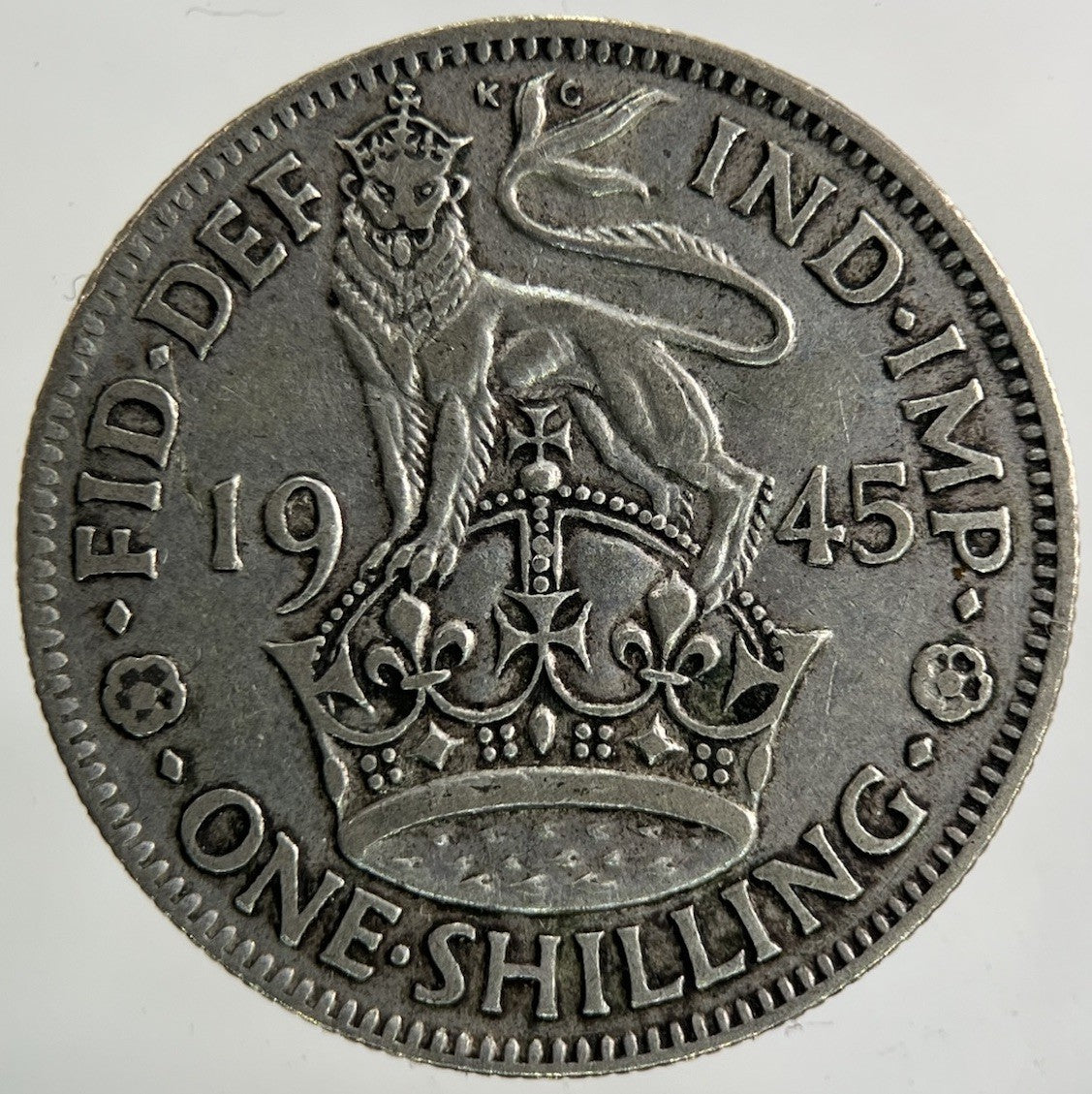 1945 George VI Shilling Silver Coin | Fine Collectable Grade