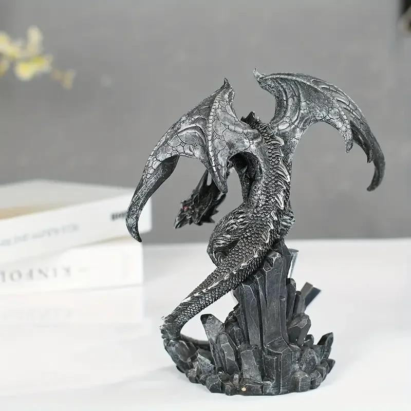 Fantasy Dragon Figurine Resin Home Sculpture Gift UK