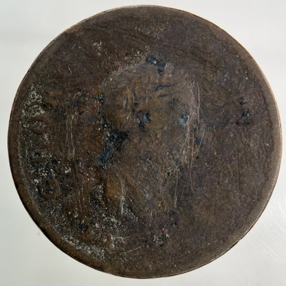 British George III 3rd Half - Penny Coin | Worn Grade