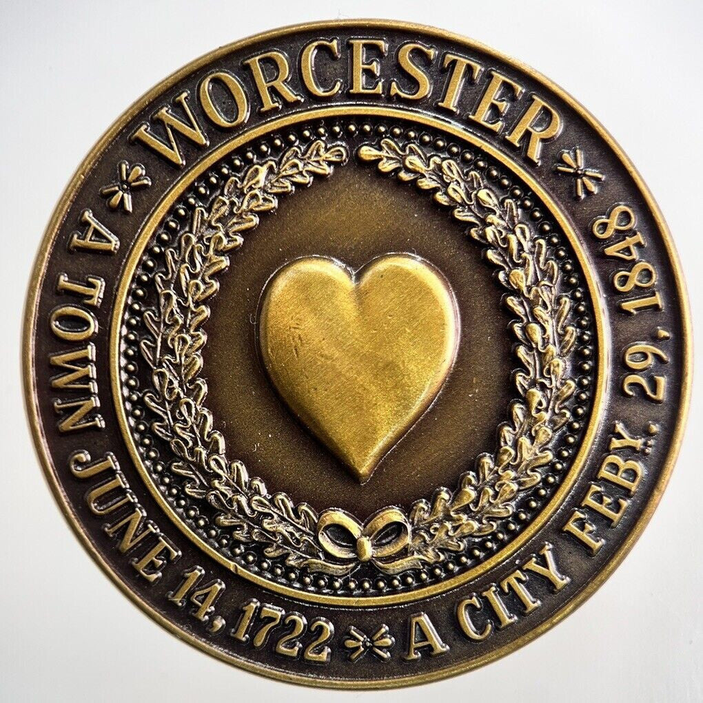 1972 Worcester 250th Anniversary Coin Token Medal | Very High Grade