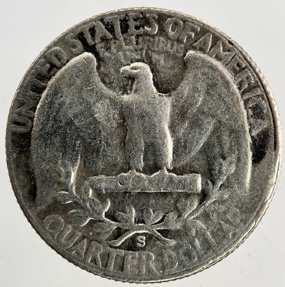 1935 - S US USA Quarter Dollar Silver Coin | Fine Collectable Grade