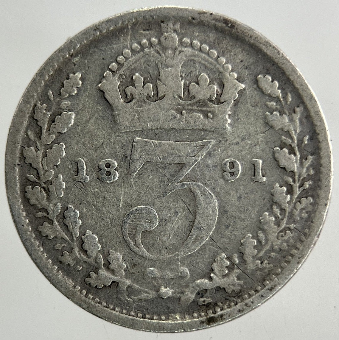 1891 Victoria Threepence Silver Coin | Collectable Grade