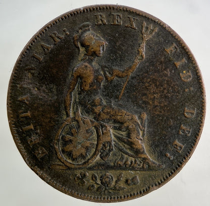1826 George IV Half - Penny Coin | Fine Collectable Grade