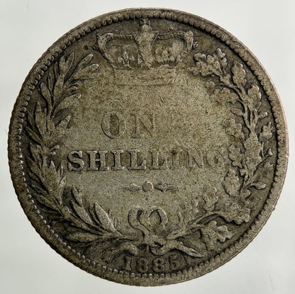 1885 Victoria Shilling Silver Coin | Collectable Grade