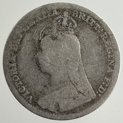 1890 Victoria Threepence Silver Coin | Collectable Grade