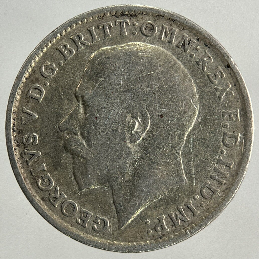 1918 George V Threepence Silver Coin | Fine Collectable Grade