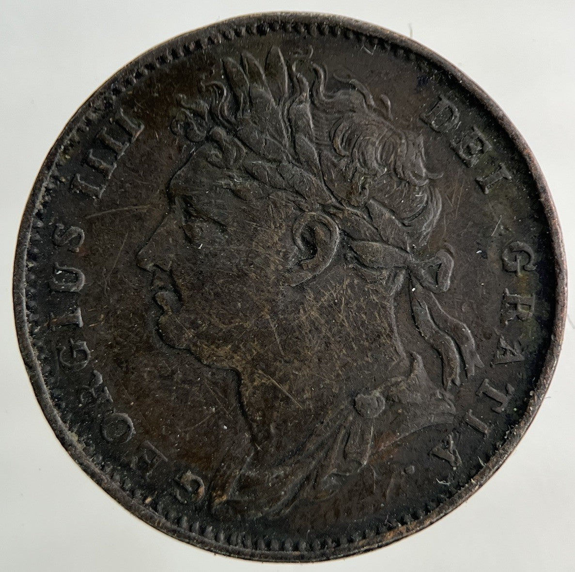 1821 George IV Farthing Coin | Fine Collectable Grade
