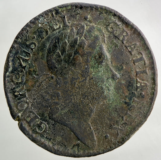 1723 Irish Half - Penny Coin | Fine Collectable Grade