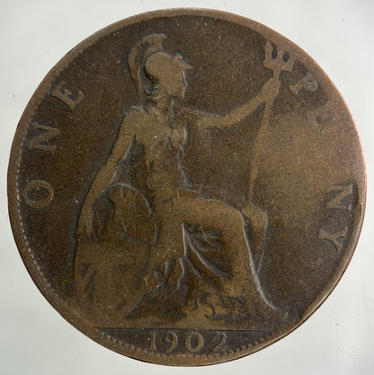 1902 Edward VII One Penny Coin | Collectable Grade