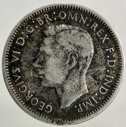 1943 - S Australia One Shilling Silver Coin | Fine Collectable Grade