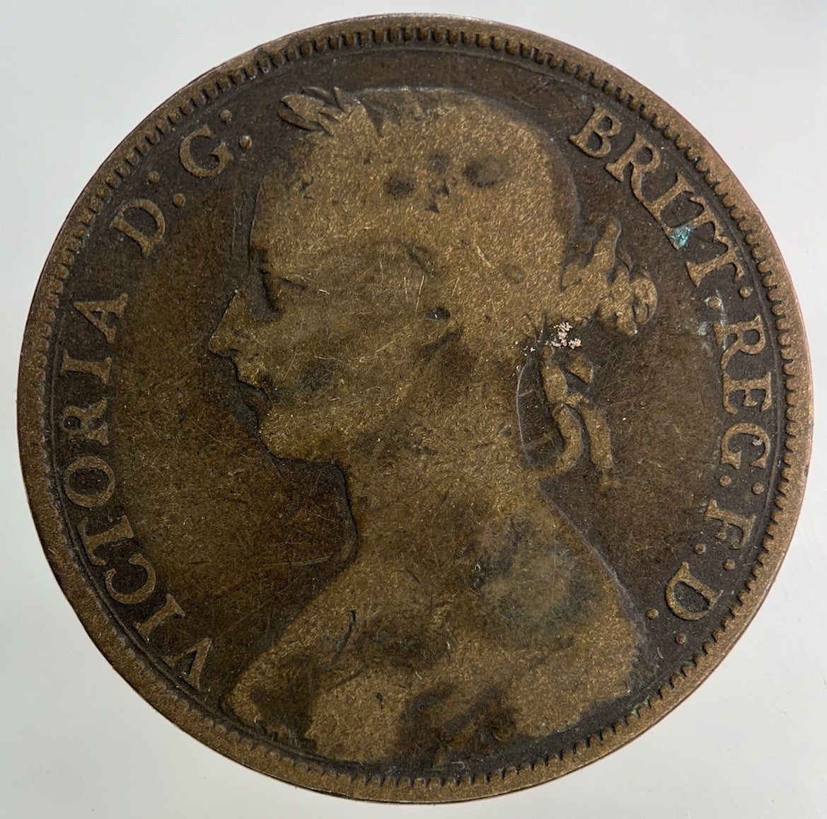 1887 Victoria One Penny Coin | Collectable Grade
