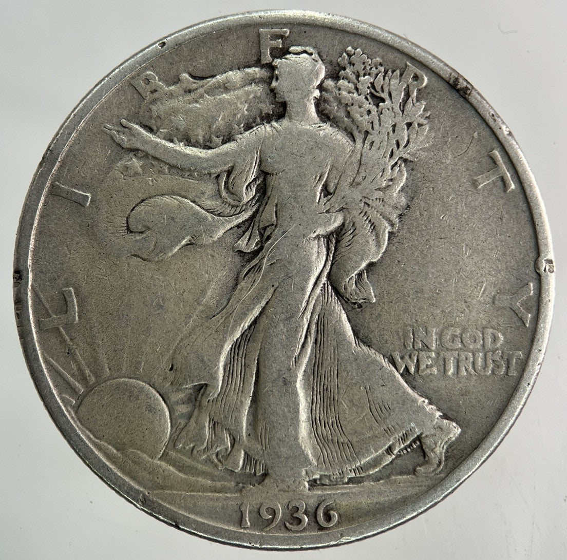 1936 - D US USA Half Dollar Silver Coin | Fine Collectable Grade