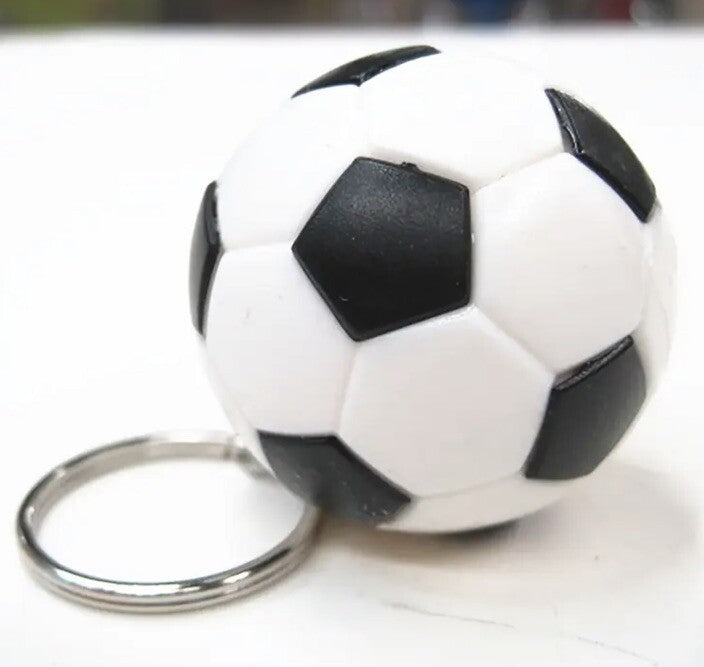 Mini Football Soccer Sports Ball Shaped Keyring Premium Keychain Gift UK