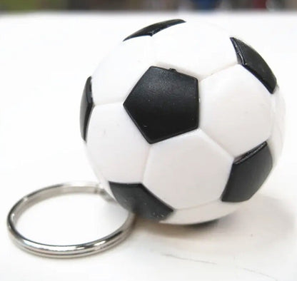 Mini Football Soccer Sports Ball Shaped Keyring Premium Keychain Gift UK
