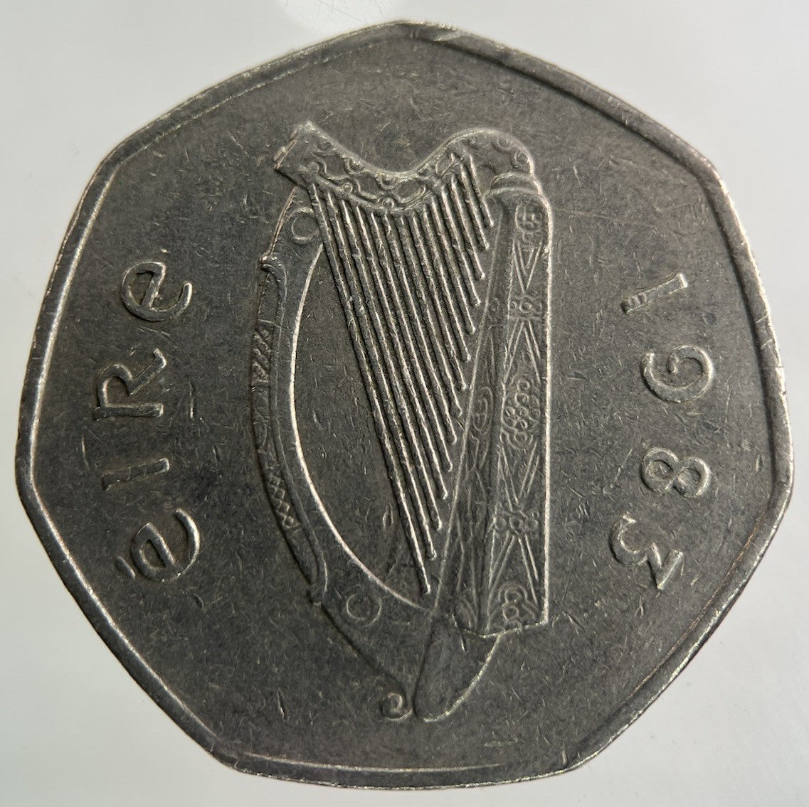1983 Irish Ireland 50p Fifty Pence Coin | Fine Collectable Grade