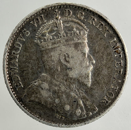 1902 Canada 5 Cents Silver Coin | Fine Collectable Grade