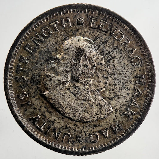 1963 South Africa Sixpence 5 c Silver Coin | Fine Collectable Grade | a6979