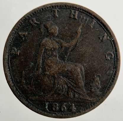 1864 Victoria Farthing Coin | Collectable Grade