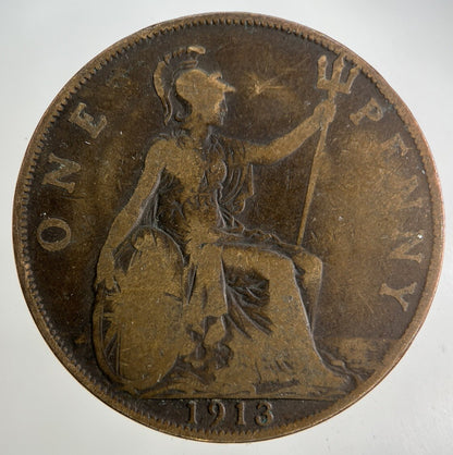 1913 George V One Penny Coin | Collectable Grade