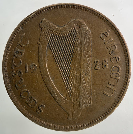 1928 Irish One Penny Coin | Fine Collectable Grade