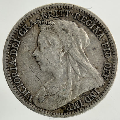 1901 Victoria Threepence Silver Coin | Fine Collectable Grade