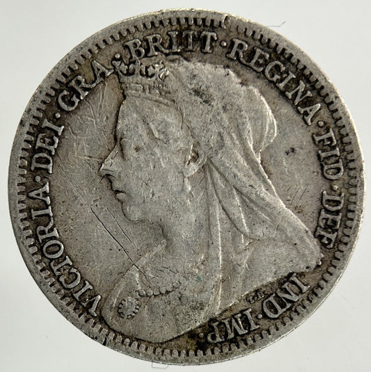 1901 Victoria Threepence Silver Coin | Fine Collectable Grade
