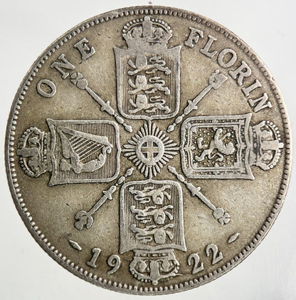 1922 George V Florin Silver Coin | Fine Collectable Grade