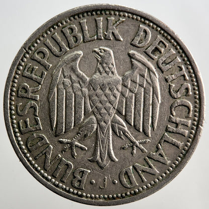 1950 - J Germany 1 One Mark Coin | Fine Collectable Grade