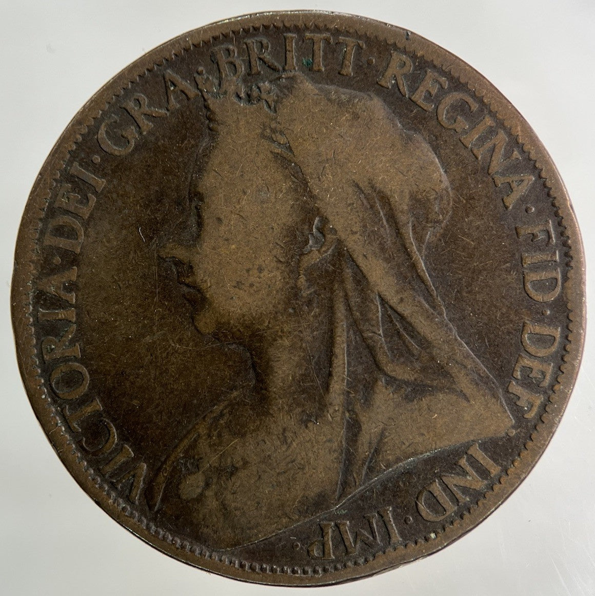 1901 Victoria One Penny Coin | Fair Grade