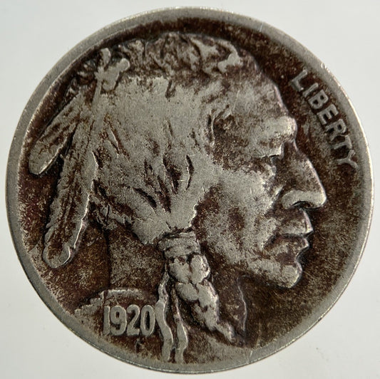 1920 US USA Nickel 5 Cents Coin | Fine Collectable Grade