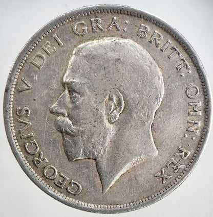 1915 George V Half - Crown Silver Coin | Fine Collectable Grade | a6832