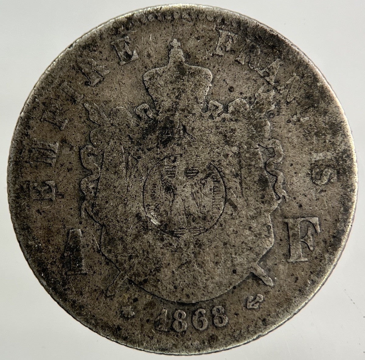 1868 France 1 Franc Silver Coin | Collectable Grade